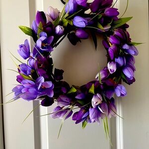 Easter Grapevine Tulip wreath.
